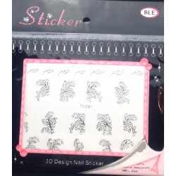 Tatuaje adezive 3D TY061-silver